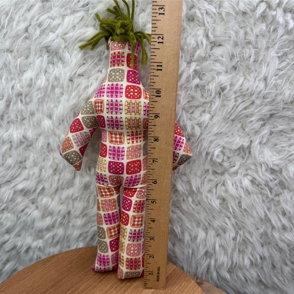 Dammit Doll Stress Relief Toy Fabric Whimsical Patchwork Fun 13" - Picture 3 of 7